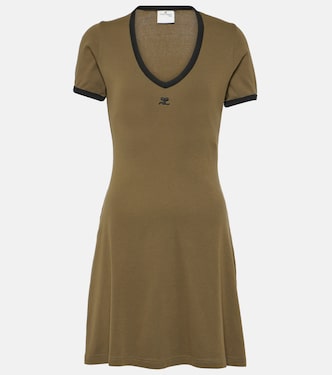 Cotton jersey minidress | Courrèges
