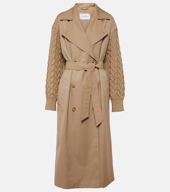 Trench Cicladi in gabardine di cotone e lana | Max Mara