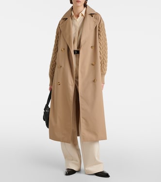 Trench Cicladi in gabardine di cotone e lana | Max Mara