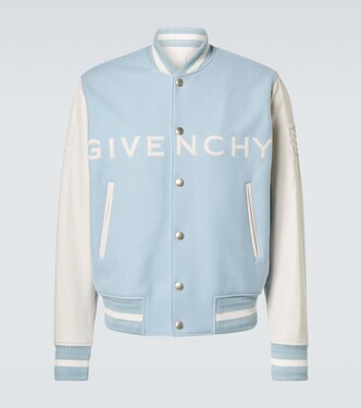 Collegejacke aus einem Wollgemisch mit Leder | Givenchy