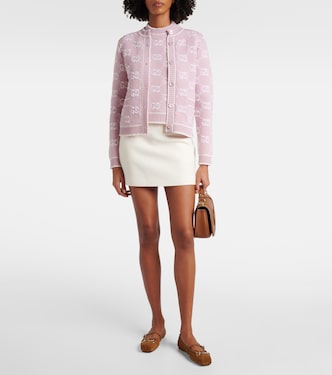 Cárdigan GG de jacquard de bouclé de lana | Gucci