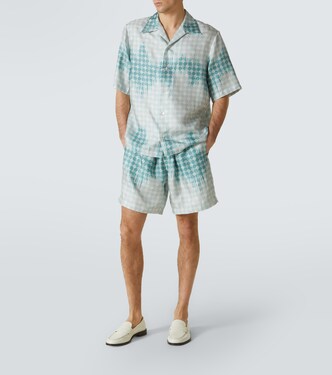 Camicia MA Quad in seta con stampa | Amiri