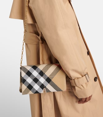Borsa a tracolla Snip Burberry Check Mini | Burberry