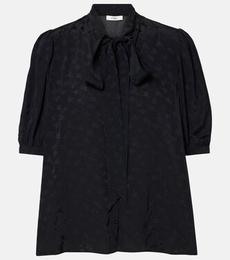 Bluse aus Jacquard | Chloé