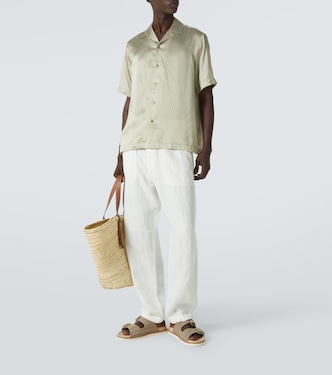 Roberto printed silk bowling shirt | Frescobol Carioca