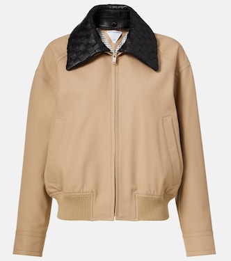 Intrecciato cotton twill blouson  | Bottega Veneta