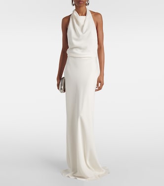 Reannon draped satin gown | Simkhai