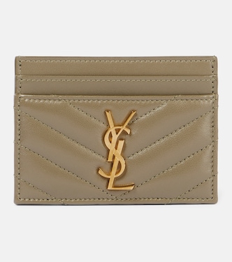 Cassandre metalassé leather card holder | Saint Laurent