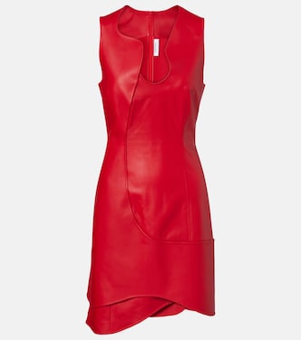 Robe asymétrique en cuir | Ferragamo