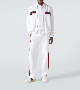 Pantalon Web Stripe en coton mélangé | Gucci