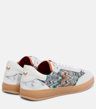 Baskets Zigzag en cuir métallisé | Missoni