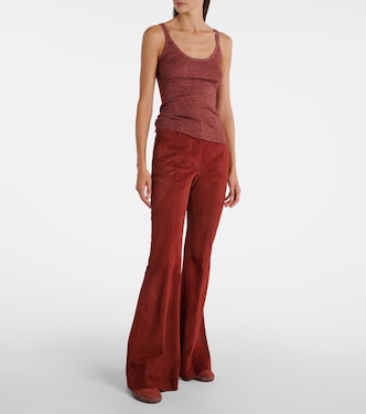 Pantaloni flared Rhein in suede | Gabriela Hearst