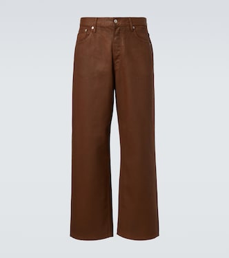 Coated mid-rise straight jeans | Dries Van Noten