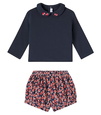 Bebé - set de sudadera y shorts estampados | Il Gufo