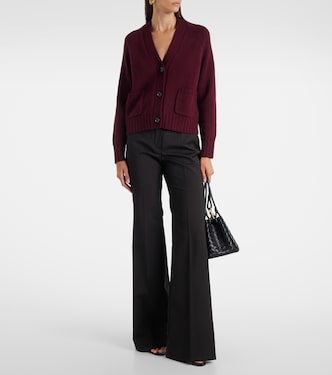 Ribbed-knit wool and cashmere cardigan | Jardin des Orangers