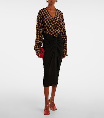 Midirock aus Baumwoll-Jersey | Dries Van Noten
