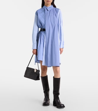 Striped cotton poplin shirt dress | Sacai