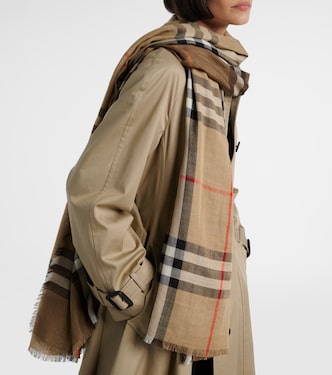 Burberry Check wool and silk scarf  | Burberry