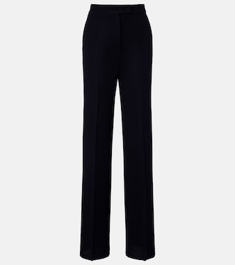 Attinia virgin wool piqué wide-leg pants | Max Mara