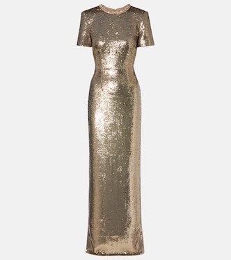 Crystal-embellished sequined gown | Roland Mouret