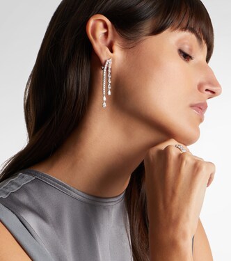 Classics Twist 18kt white gold earrings with diamonds | Bucherer Fine Jewellery