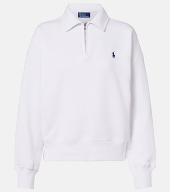 Cotton-blend jersey sweatshirt | Polo Ralph Lauren