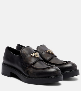 Leather penny loafers | Prada