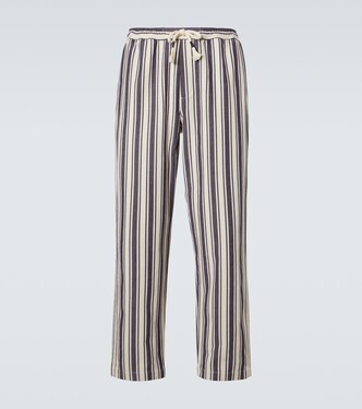 Sonoran striped cotton straight pants | Orlebar Brown