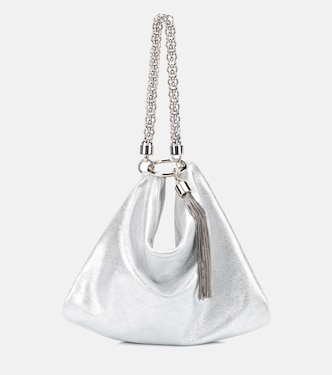 Callie metallic leather clutch | Jimmy Choo