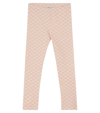 FF Karligraphy cotton leggings | Fendi Kids