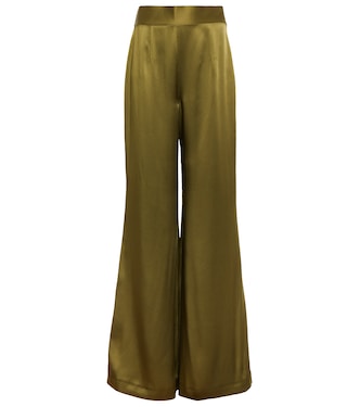 Escape Lido satin palazzo pants | Galvan