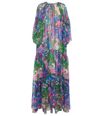 Bedrucktes Maxikleid aus Seidenchiffon | Dolce&Gabbana