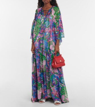 Printed silk chiffon maxi dress | Dolce&Gabbana
