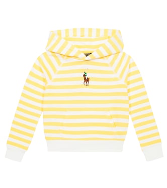 Striped cotton hoodie | Polo Ralph Lauren Kids