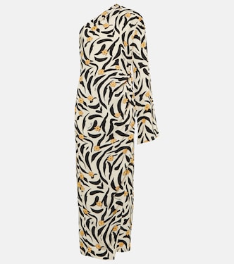 Florence one-shoulder wrap midi dress | Nanushka