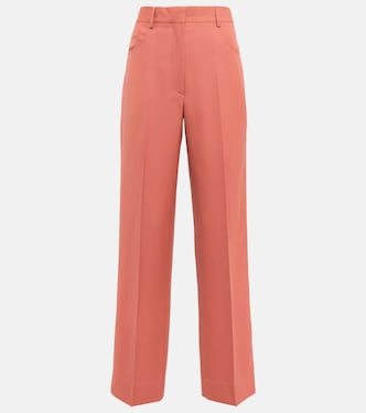 '90s high-rise wool straight pants | Victoria Beckham