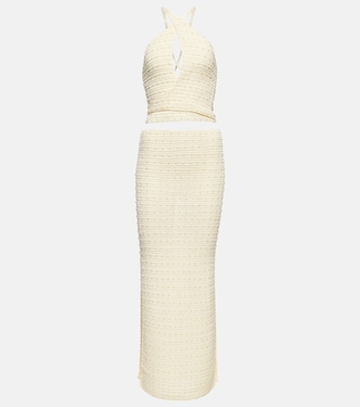 Veluti embellished crochet maxi dress | Aya Muse