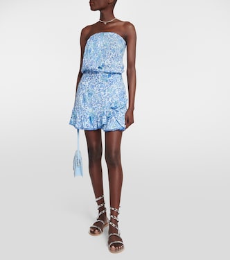 Ambra floral bandeau minidress | Poupette St Barth