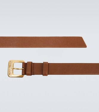 Logo leather belt | Miu Miu