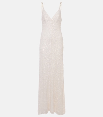 Bridal Nora sequined silk gown | Jenny Packham
