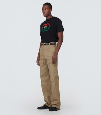 Camiseta de algodón con GG entrelazada | Gucci