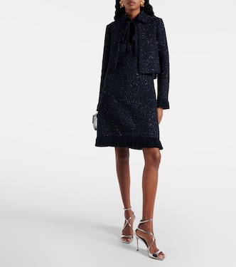 Chaqueta de tweed de mezcla de algodón | Oscar de la Renta
