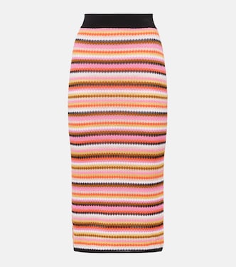 Falda midi de mezcla de algodón | Missoni