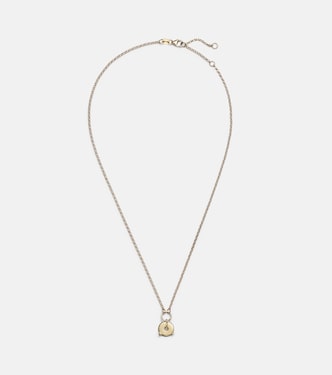 Collana a catena Arrow in oro 18kt con diamanti | FoundRae