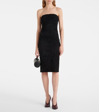 Abito midi Monica in suede | Stouls