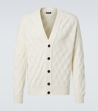 Ribbed-knit cotton cardigan | Zegna