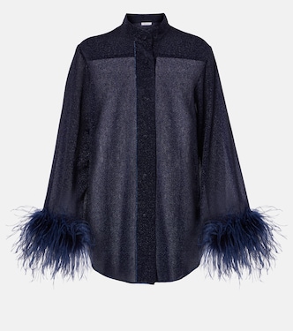 Top Lumière Plumage mit Federn | Oséree