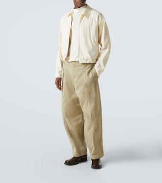 Hose Maxi Pleated aus Baumwoll-Twill | Lemaire