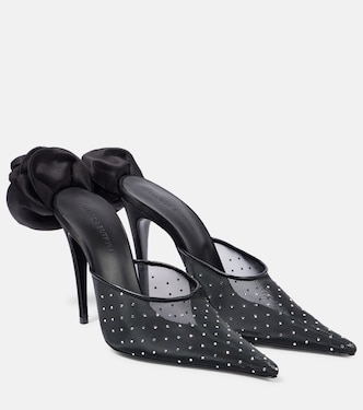 Crystal-embellished mesh pumps | Magda Butrym