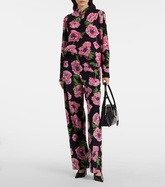 Camicia Poppy in seta con stampa | Stella McCartney